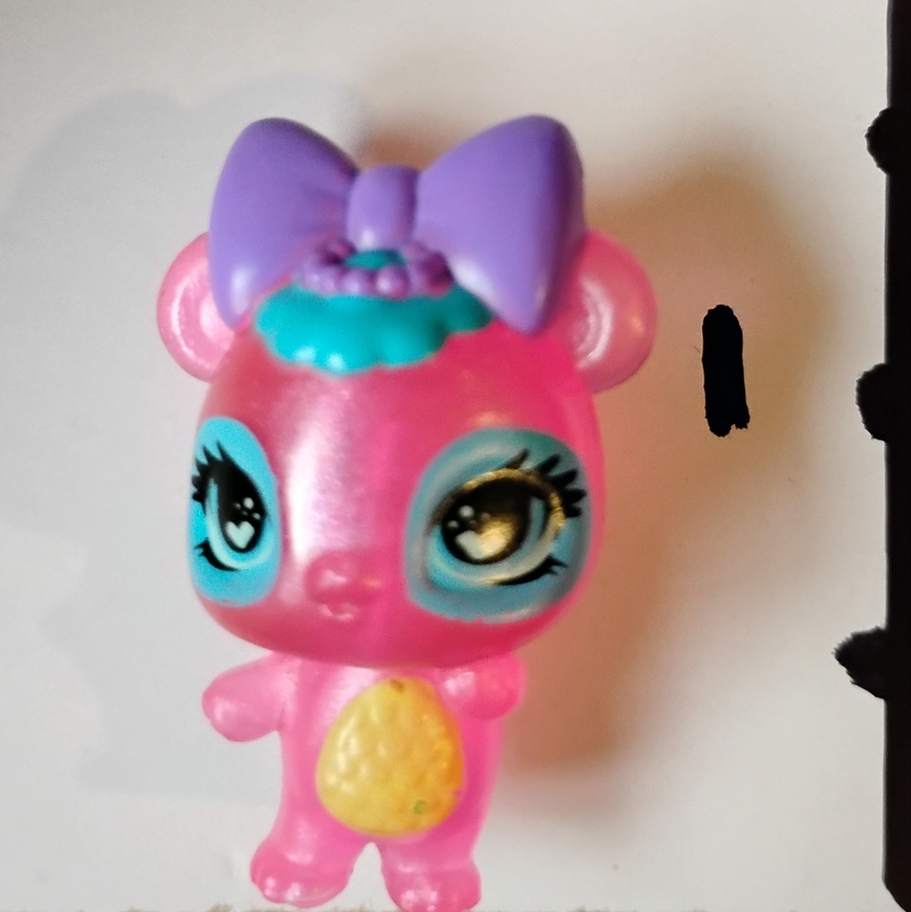 Hatchimals CollEGGtibles Bear Shimmer Babies Pink Purple Bow Spin Master SML